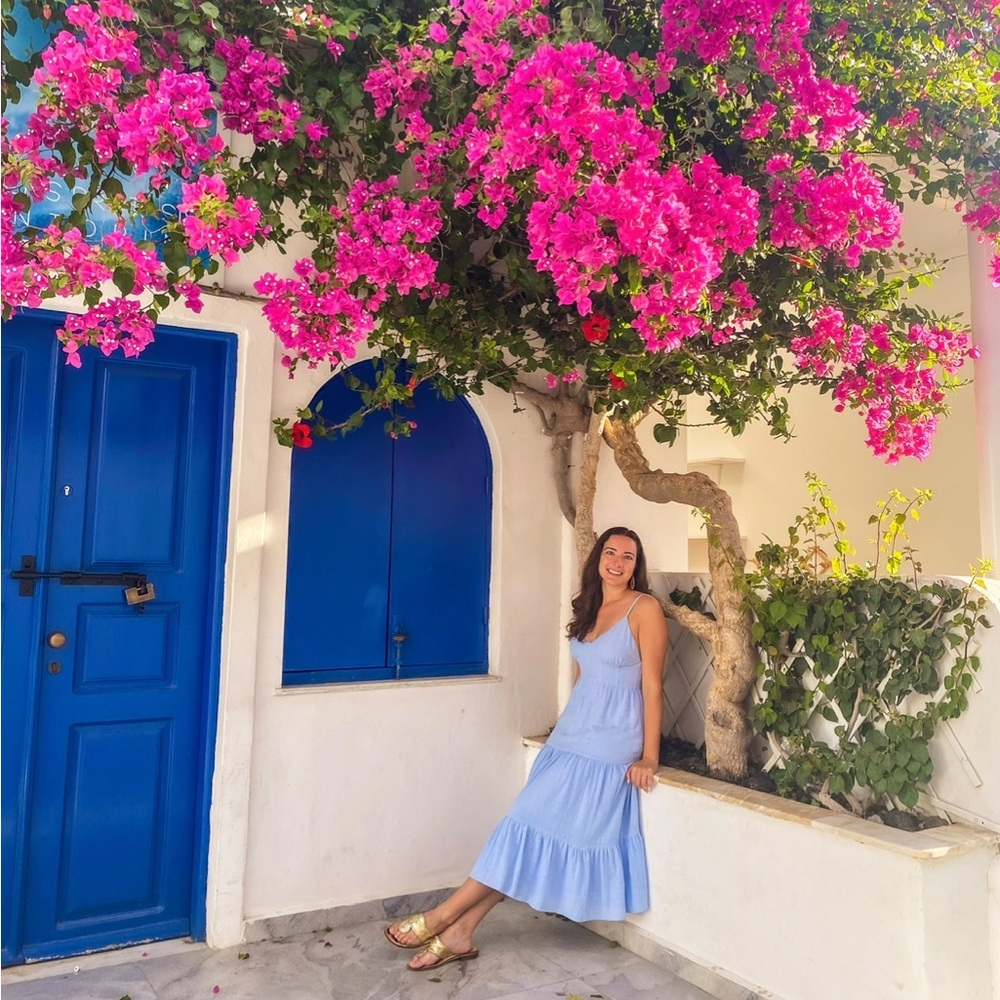 Lulu's Light Blue Midi Dress